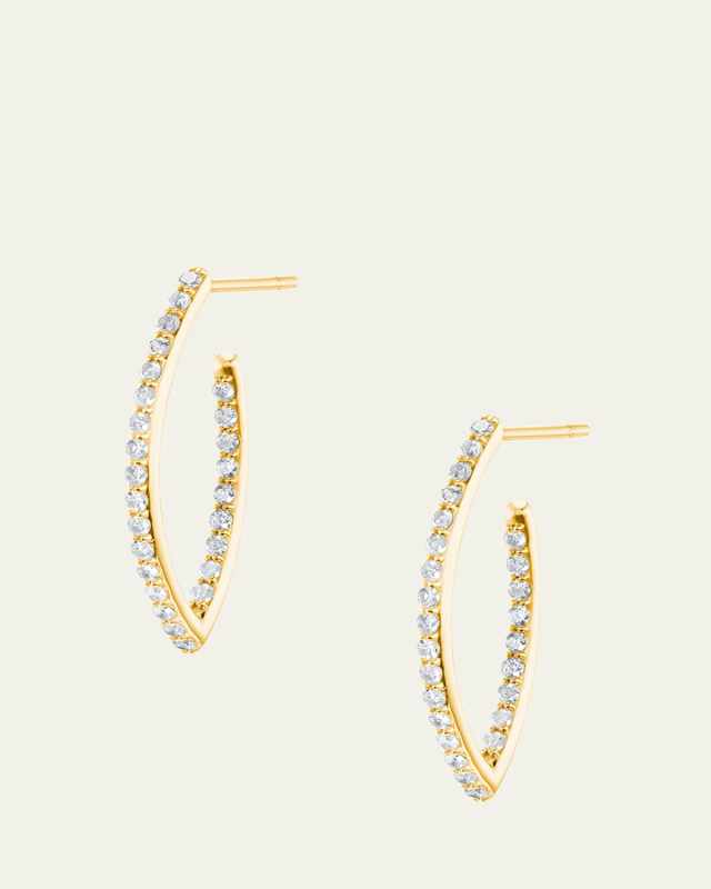 14K Baby Marquis Earrings